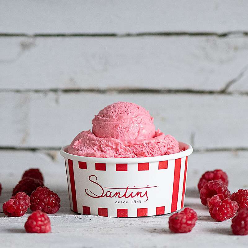 Gelado Santini em copo